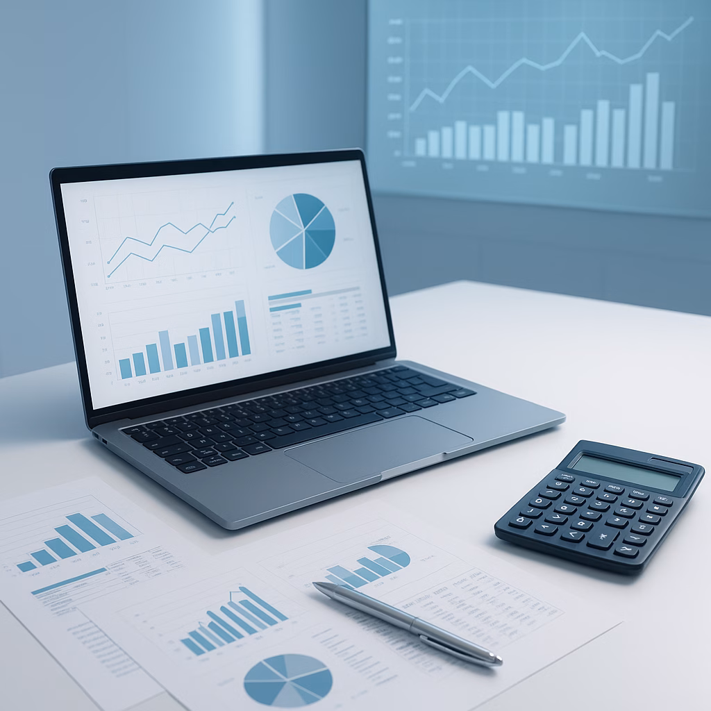 Websites for accountants-Futuristic Accounting Workspace_simple